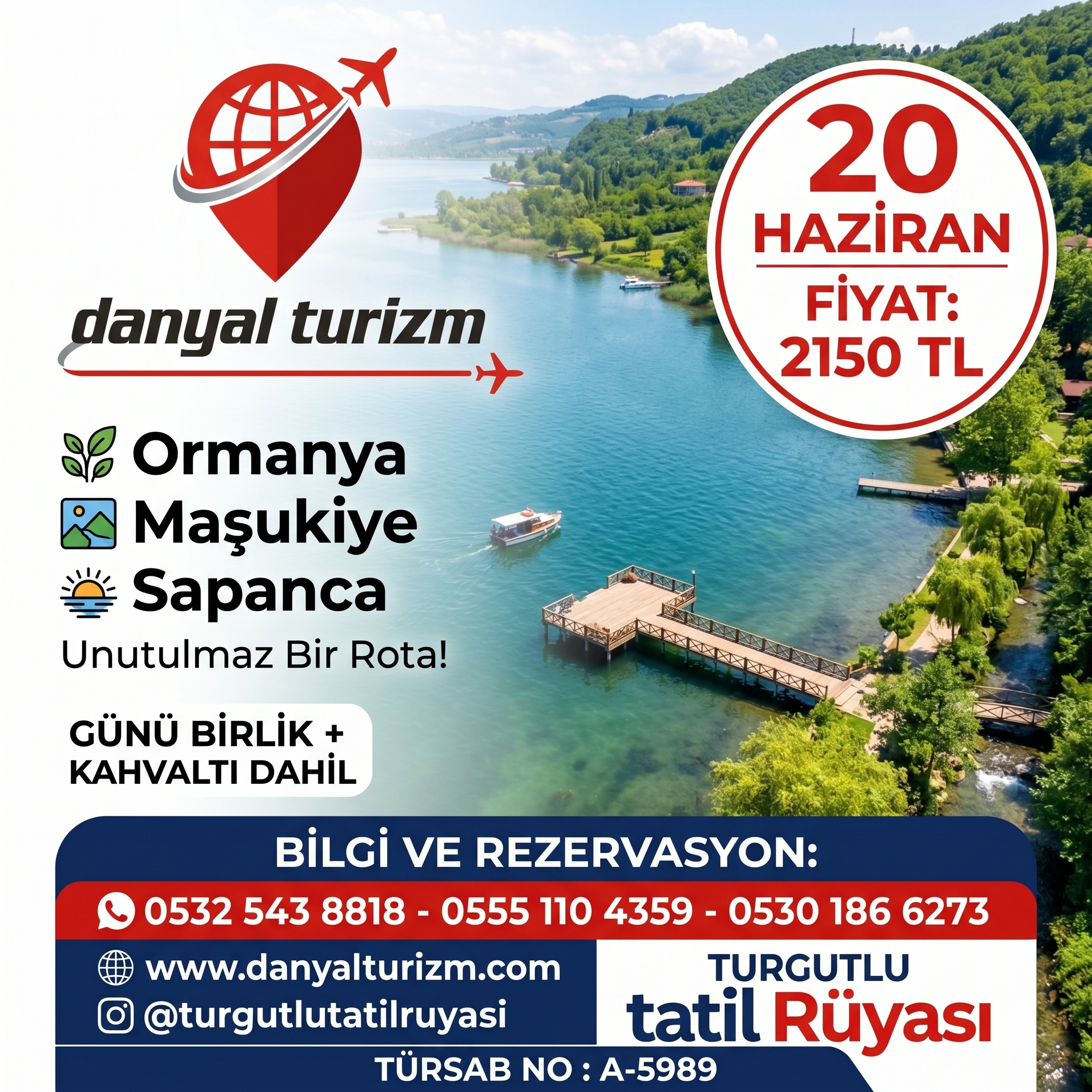 Ormanya Maşukiye Sapanca Turu - 20 HAZİRAN